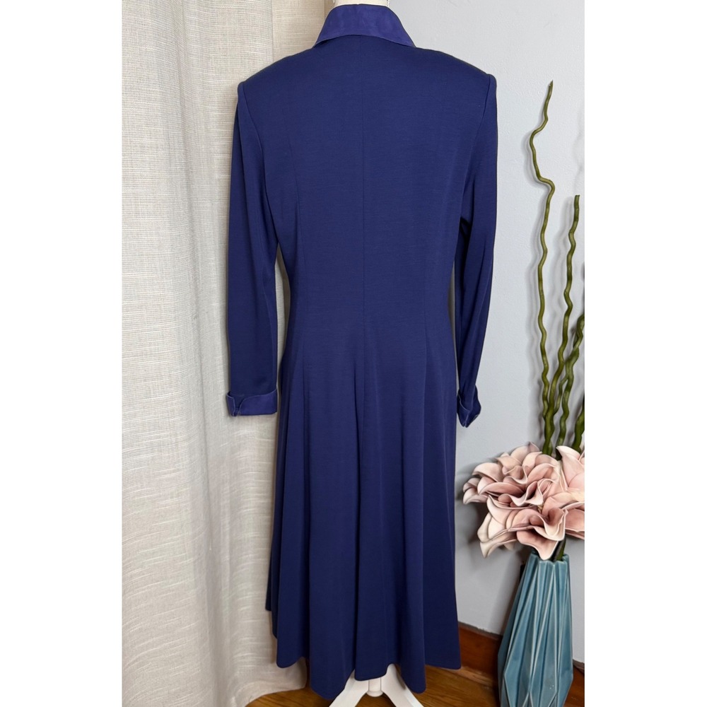 70s Vintage Ciao Ltd Princess Coat Button Front Wool Blend Faux Suede Women's 14 - Picture 2 of 11
